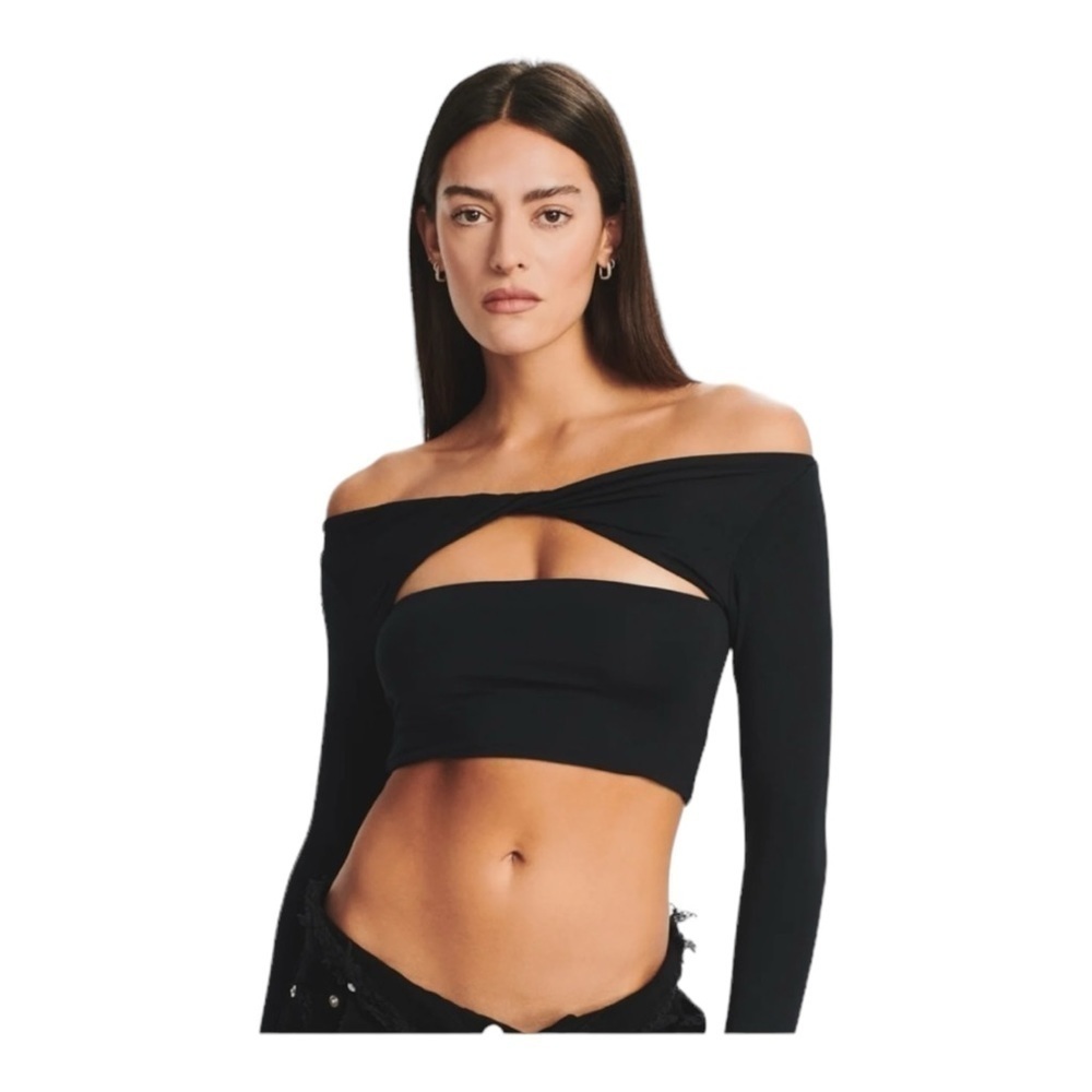 SER.OY.A Ellis Top in Black NWT